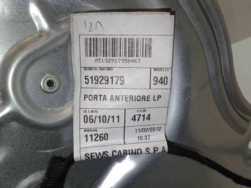 Recambio de elevalunas electrico delantero derecho para alfa romeo giulietta (940_) 1.6 jtdm (940fxd1a) referencia OEM IAM   
