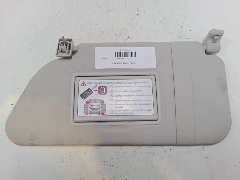 Recambio de parasol izquierdo para peugeot 1007 (km_) 1.6 16v referencia OEM IAM    Recambio de parasol izquierdo para peugeot 1007 (km_) 1.6 16v referencia OEM IAM