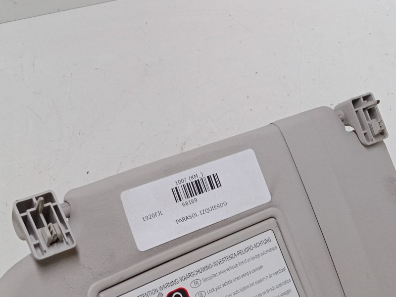 Recambio de parasol izquierdo para peugeot 1007 (km_) 1.6 16v referencia OEM IAM    Recambio de parasol izquierdo para peugeot 1007 (km_) 1.6 16v referencia OEM IAM