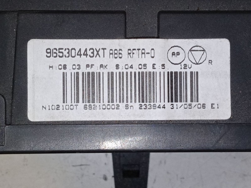 Recambio de mando calefaccion / a/a para peugeot 1007 (km_) 1.6 16v referencia OEM IAM 96530443XT  