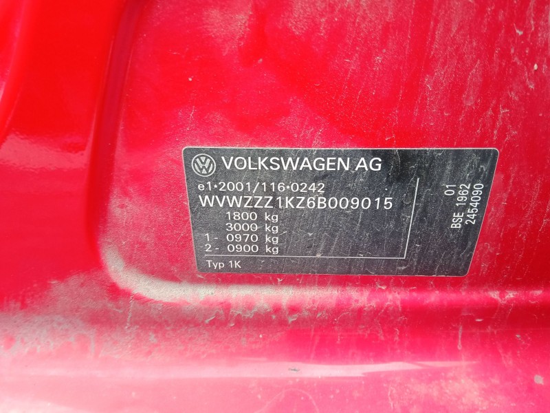 volkswagen golf v (1k1) del año 2005