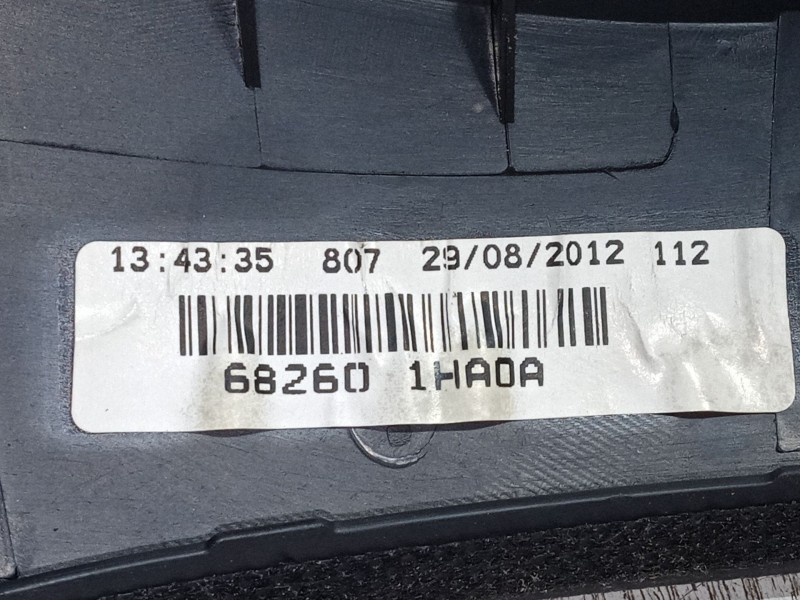 Recambio de consola central superior para nissan micra iv (k13k, k13kk) 1.2 referencia OEM IAM 682601HA0A  