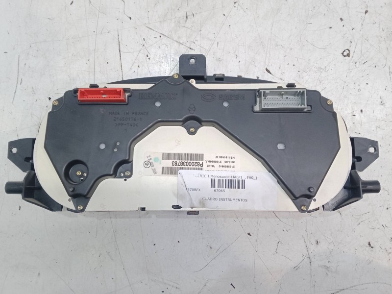 Recambio de cuadro instrumentos para renault scénic i monospace (ja0/1_, fa0_) 2.0 16v rx4 referencia OEM IAM 8200038783  216588 Recambio de cuadro instrumentos para renault scénic i monospace (ja0/1_, fa0_) 2.0 16v rx4 referencia OEM IAM 8200038783  216588