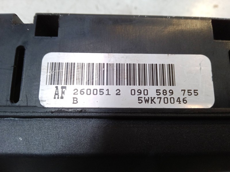 Recambio de pantalla interior reloj para opel zafira a monospace (t98) 2.0 dti 16v (f75) referencia OEM IAM 5WK70046  090589755