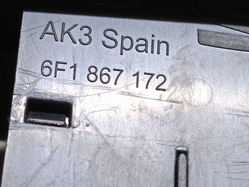 Recambio de mando elevalunas delantero derecho para seat ibiza v (kj1, kjg) 1.0 tsi referencia OEM IAM 6F1867172  