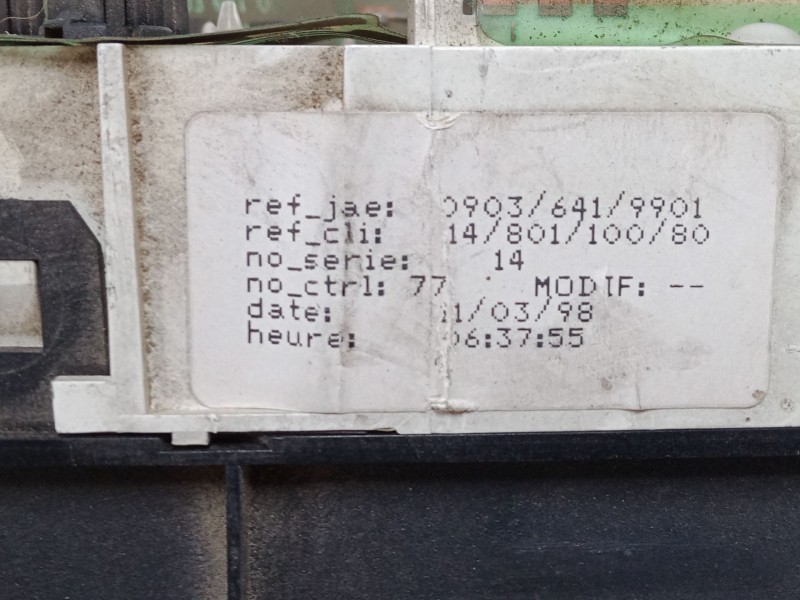 Recambio de cuadro instrumentos para peugeot expert (224_) 1.9 td referencia OEM IAM   