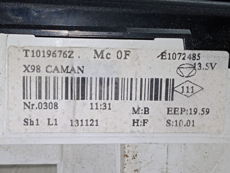 Recambio de mando calefaccion / a/a para renault clio iv (bh_) 0.9 tce 90 referencia OEM IAM T1019676Z  