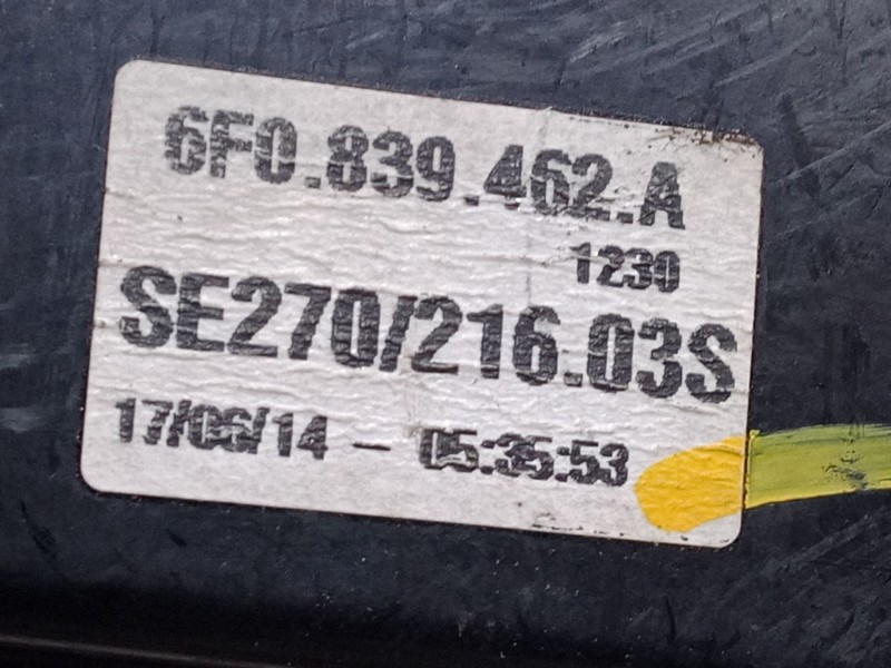 Recambio de elevalunas trasero derecho para seat ibiza v (kj1, kjg) 1.0 tsi referencia OEM IAM 6F0839462A  