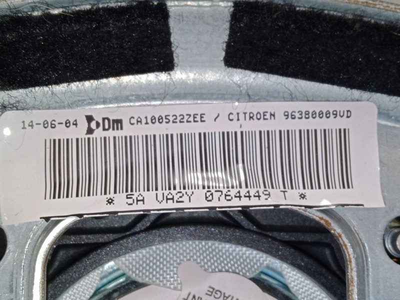 Recambio de airbag volante para citroën c2 (jm_) 1.4 hdi referencia OEM IAM 96380009VD  
