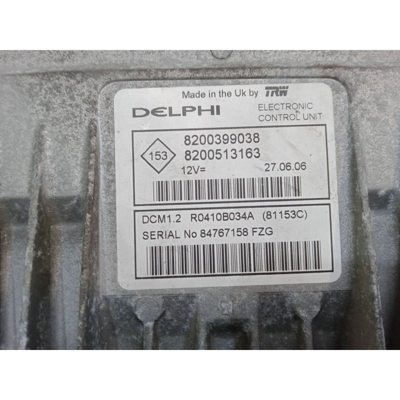 Recambio de centralita motor uce para nissan note (e11, ne11) 1.5 dci referencia OEM IAM 82003990388200513163 81153C R0410B034A