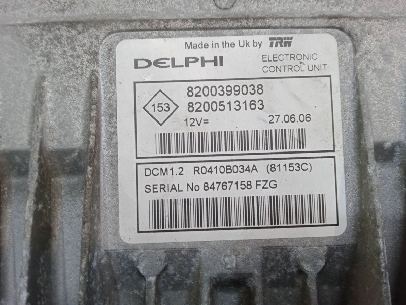 Recambio de centralita motor uce para nissan note (e11, ne11) 1.5 dci referencia OEM IAM 82003990388200513163 81153C R0410B034A