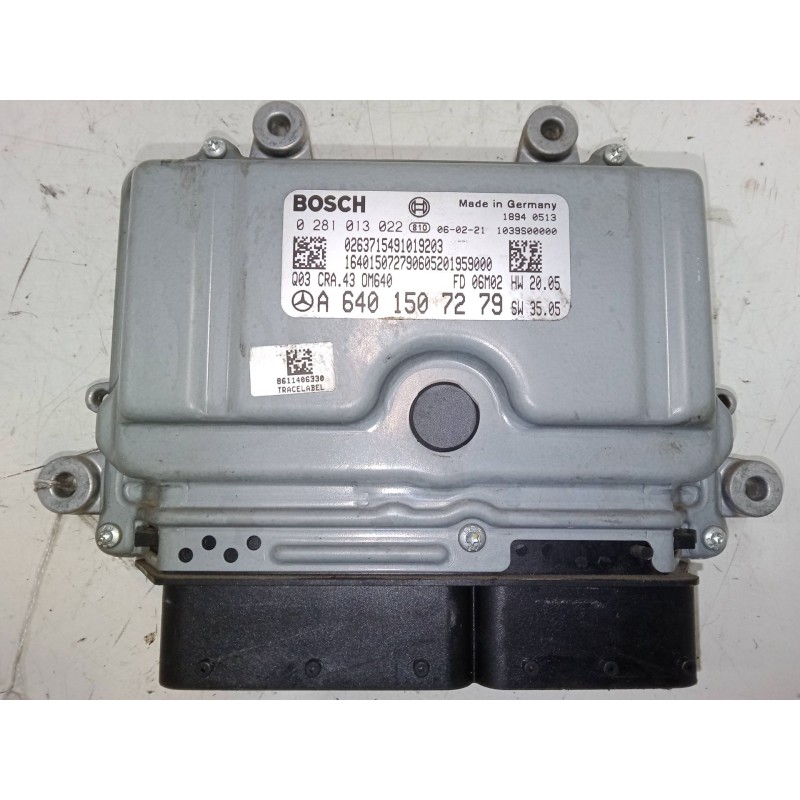 Recambio de centralita motor uce para mercedes-benz clase a (w169) a 180 cdi (169.007, 169.307) referencia OEM IAM A6401507279  
