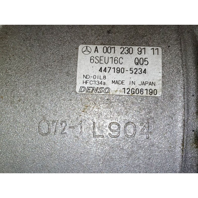Recambio de compresor a/a para mercedes-benz clase a (w169) a 180 cdi (169.007, 169.307) referencia OEM IAM A0012309111  