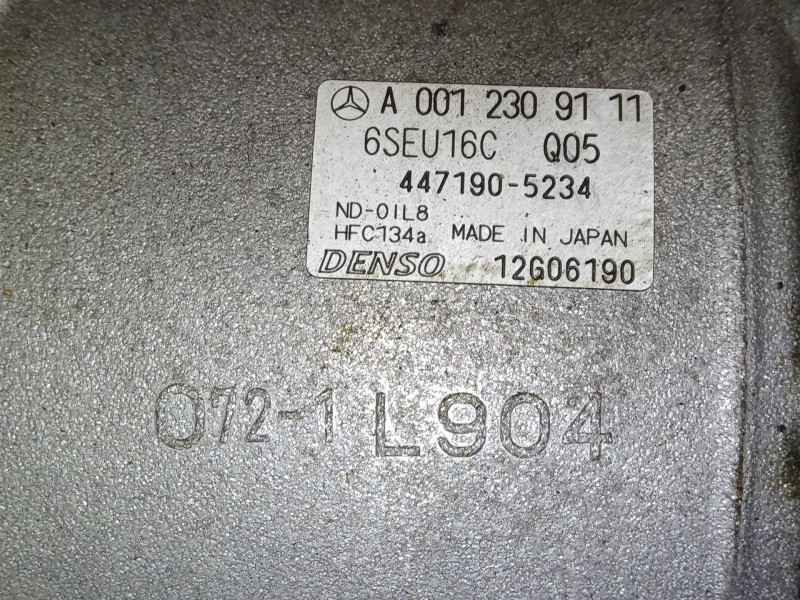Recambio de compresor a/a para mercedes-benz clase a (w169) a 180 cdi (169.007, 169.307) referencia OEM IAM A0012309111  