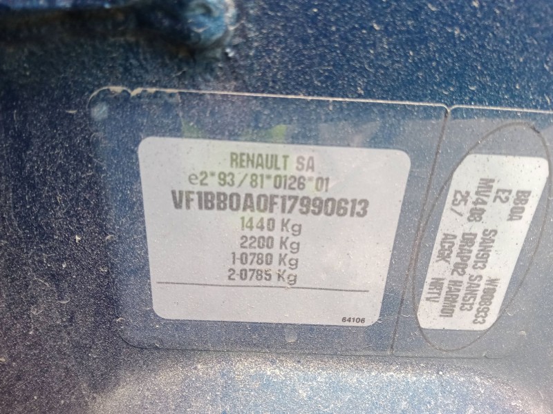 renault clio ii (bb_, cb_) del año 1998 renault clio ii (bb_, cb_) del año 1998