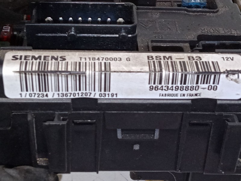 Recambio de bsm para citroën c3 pluriel (hb_) 1.4 referencia OEM IAM 9643498880  S118470003G