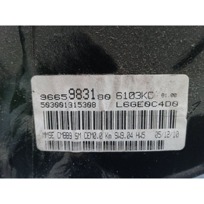 Recambio de cuadro instrumentos para peugeot partner origin monospace (g_) 1.6 hdi 75 referencia OEM IAM 9665983180  