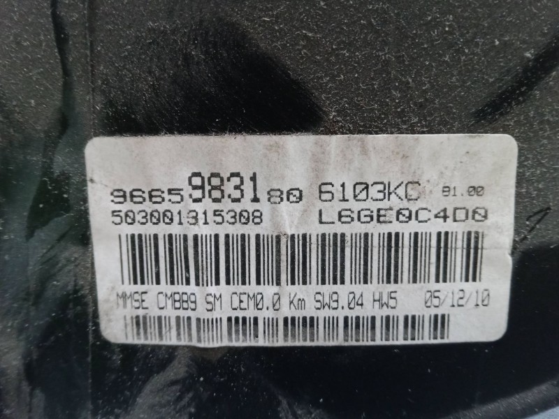 Recambio de cuadro instrumentos para peugeot partner origin monospace (g_) 1.6 hdi 75 referencia OEM IAM 9665983180  