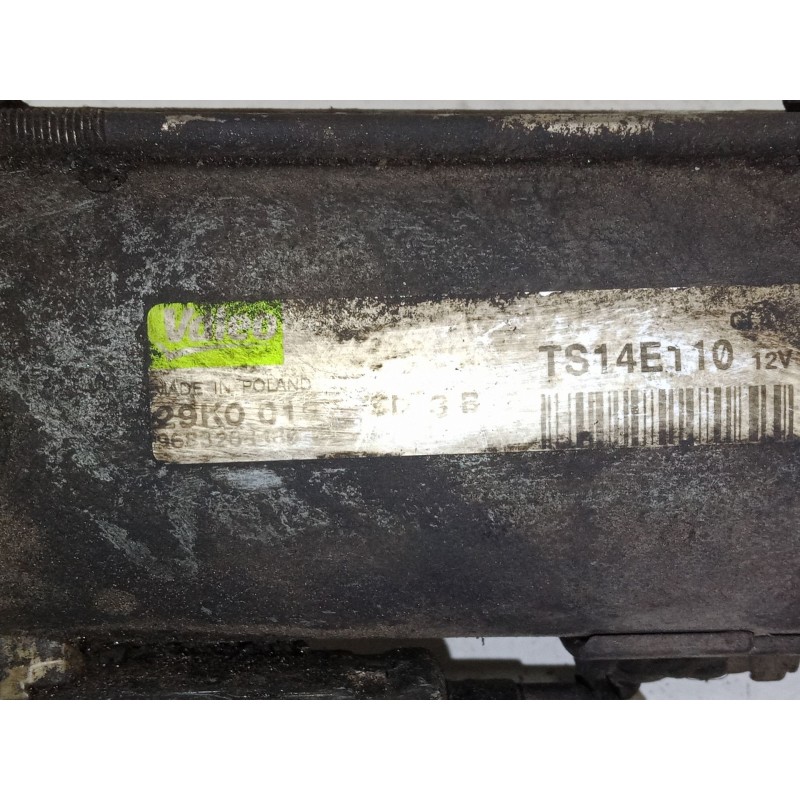 Recambio de motor arranque para peugeot partner origin monospace (g_) 1.6 hdi 75 referencia OEM IAM   TS14E110