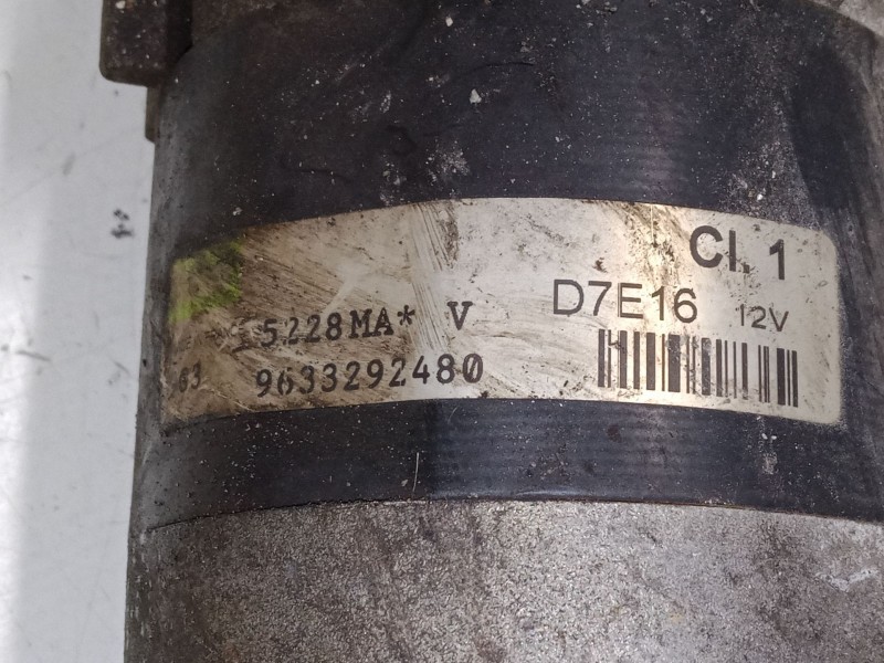 Recambio de motor arranque para citroën c3 pluriel (hb_) 1.4 referencia OEM IAM 9633292480  D7E16