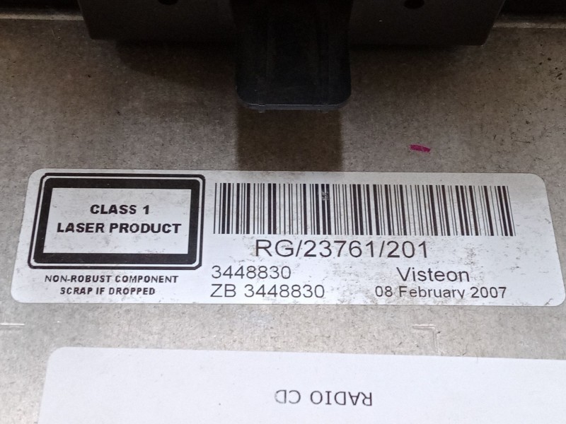 Recambio de radio cd para mini mini (r56) cooper referencia OEM IAM 3448830  RG23761201