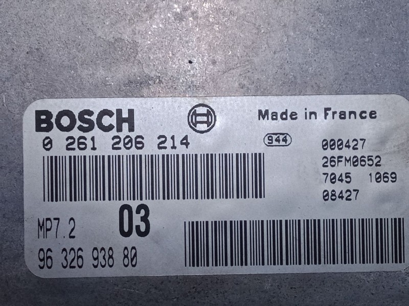 Recambio de centralita motor uce para citroën xsara coupé (n0) 1.6 i referencia OEM IAM 9632693880  