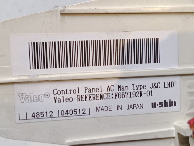 Recambio de mando calefaccion / a/a para nissan micra iii (k12) 1.2 16v referencia OEM IAM   