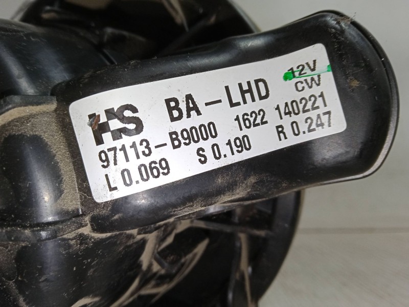 Recambio de motor calefaccion para hyundai i10 ii (ba, ia) 1.0 referencia OEM IAM 97113B9000  