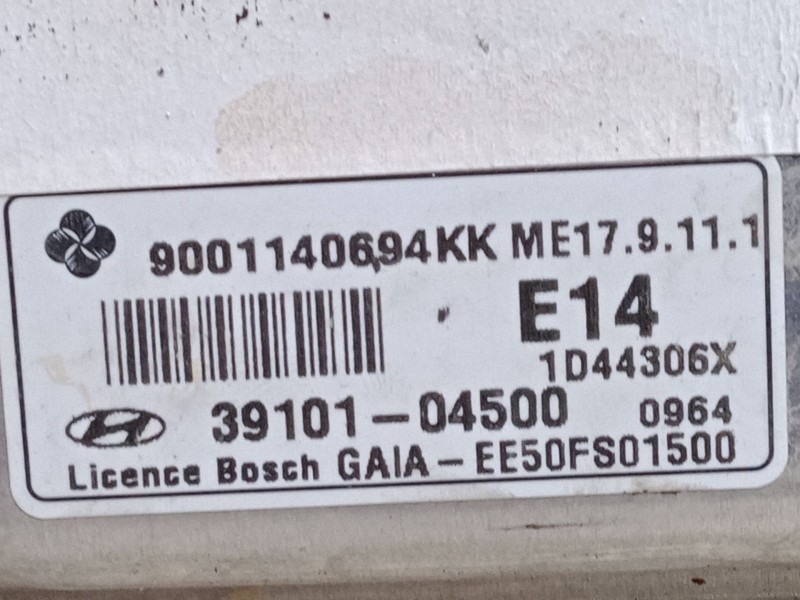 Recambio de centralita motor uce para hyundai i10 ii (ba, ia) 1.0 referencia OEM IAM 3910104500  