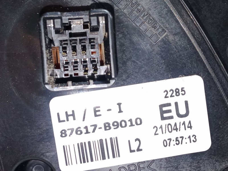 Recambio de retrovisor electrico izquierdo para hyundai i10 ii (ba, ia) 1.0 referencia OEM IAM 87617B9010  