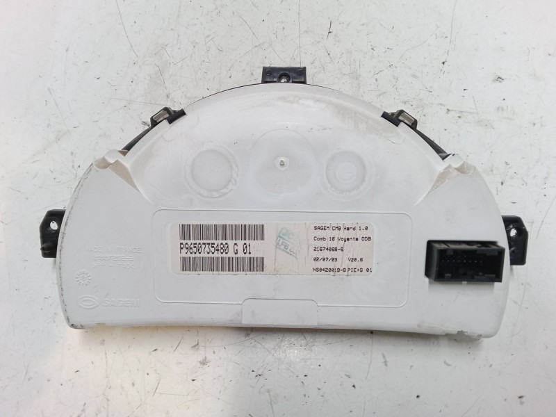 Recambio de cuadro instrumentos para citroën c3 pluriel (hb_) 1.4 referencia OEM IAM P9650735480  