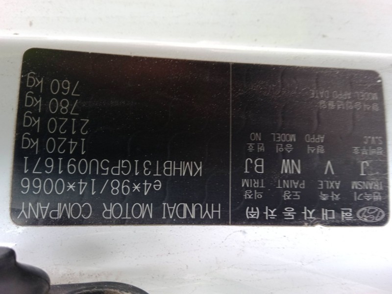 hyundai getz (tb) del año 2005