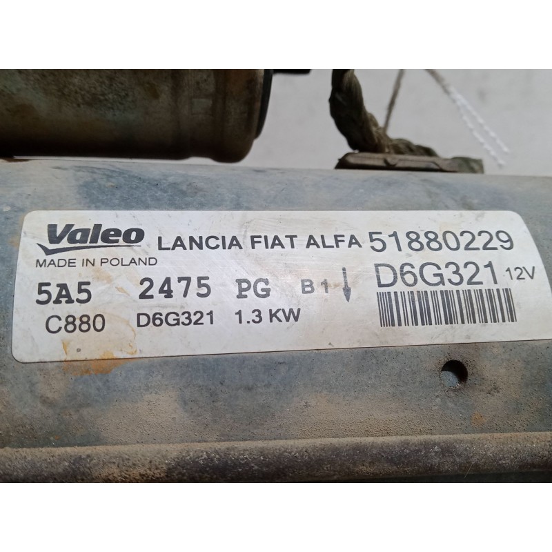 Recambio de motor arranque para fiat doblo cargo (263_) 1.3 d multijet referencia OEM IAM 51880229  D6G321