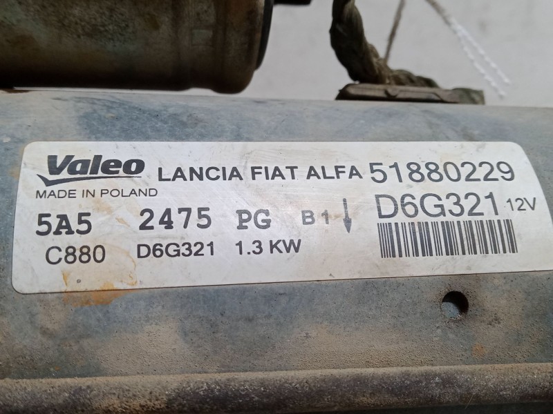 Recambio de motor arranque para fiat doblo cargo (263_) 1.3 d multijet referencia OEM IAM 51880229  D6G321