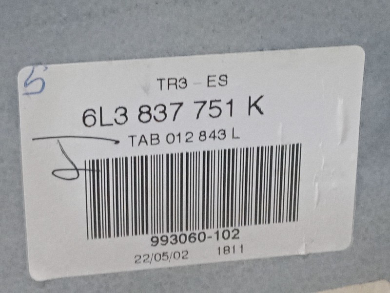 Recambio de elevalunas electrico izquierdo 3p para seat ibiza iii (6l1) 1.9 tdi referencia OEM IAM   