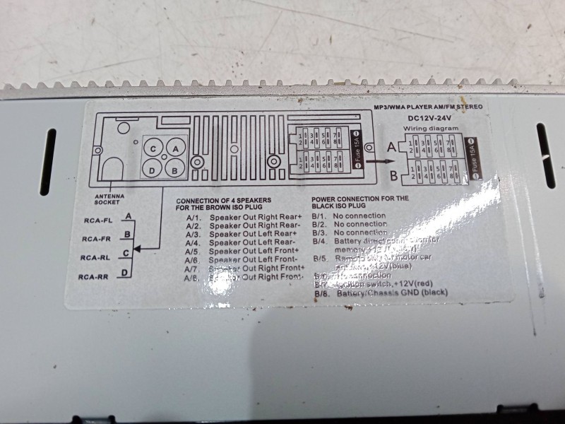 Recambio de radio para opel vectra b hatchback (j96) 2.2 dti 16v (f68) referencia OEM IAM   