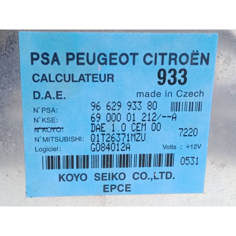 Recambio de calculador para citroën c3 i (fc_, fn_) 1.6 16v referencia OEM IAM 9662993380  6900001212A