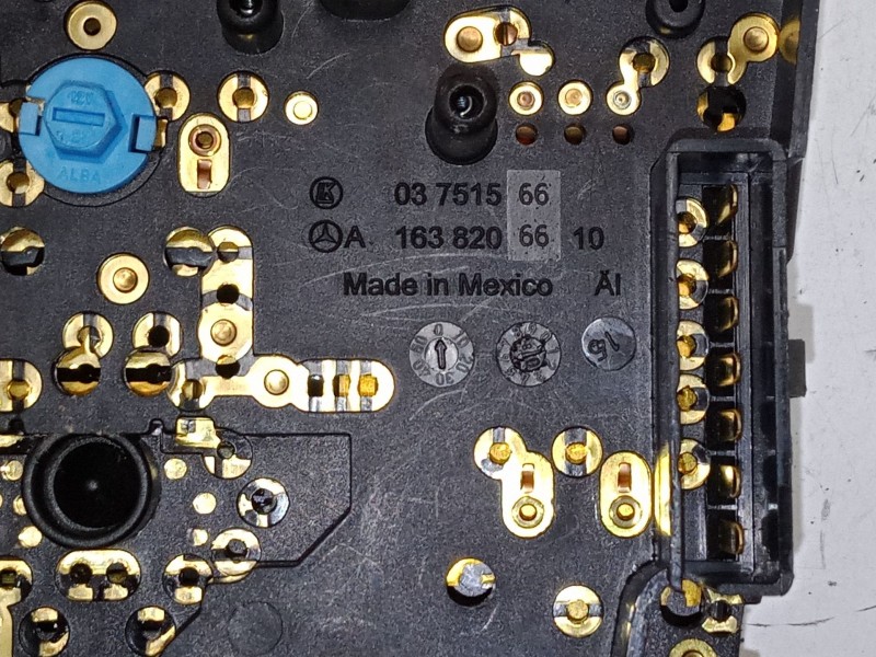 Recambio de boton apertura techo panoramico para mercedes-benz clase m (w163) ml 270 cdi (163.113) referencia OEM IAM   