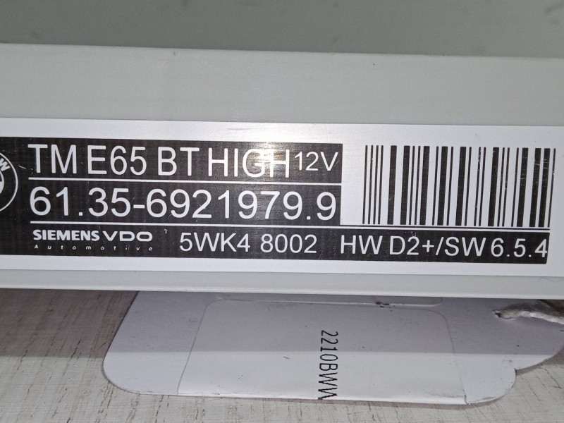 Recambio de centralita cierre delantero izquierdo para bmw 7 (e65, e66, e67) 735 i, li referencia OEM IAM 61.35-6921979.9  