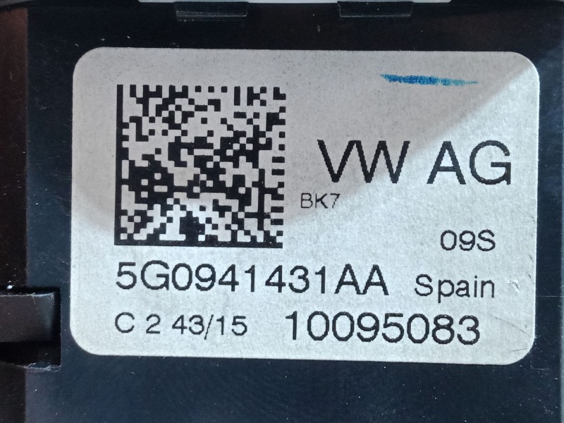 Recambio de conmutador de luces para volkswagen polo v (6r1, 6c1) 1.0 referencia OEM IAM 5G0941431AA  