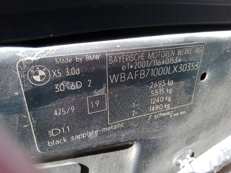 bmw x5 (e53) del año 2005