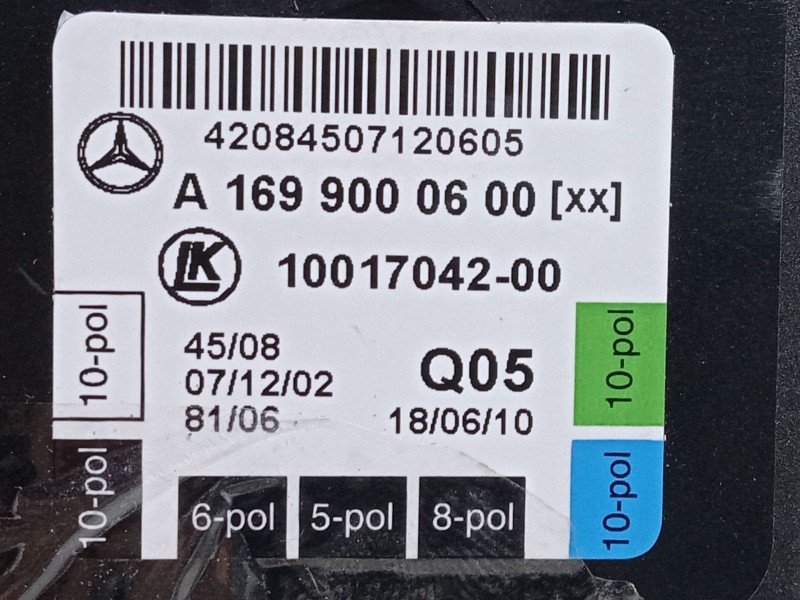 Recambio de centralita cierre delantera derecha para mercedes-benz clase b sports tourer (w245) b 160 (245.231) referencia OEM I