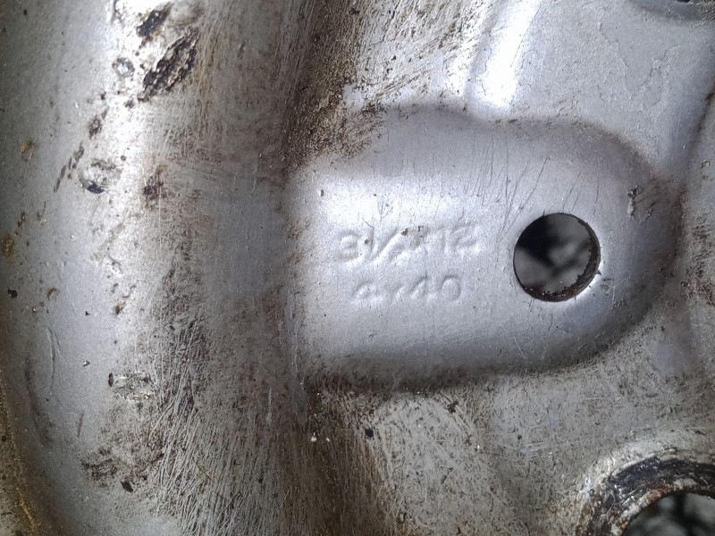 Recambio de llanta chapa 12´´ para seat 600 (110b) 0.8 referencia OEM IAM   