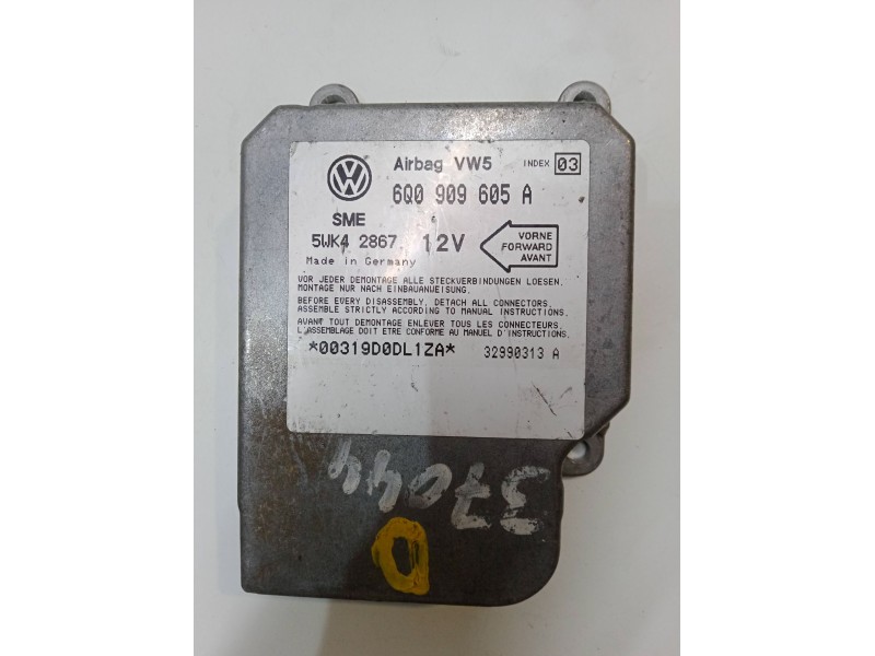 Recambio de centralita airbag para seat leon (1m1) 1.6 referencia OEM IAM 5wk2867  6Q0909605A Recambio de centralita airbag para seat leon (1m1) 1.6 referencia OEM IAM 5wk2867  6Q0909605A