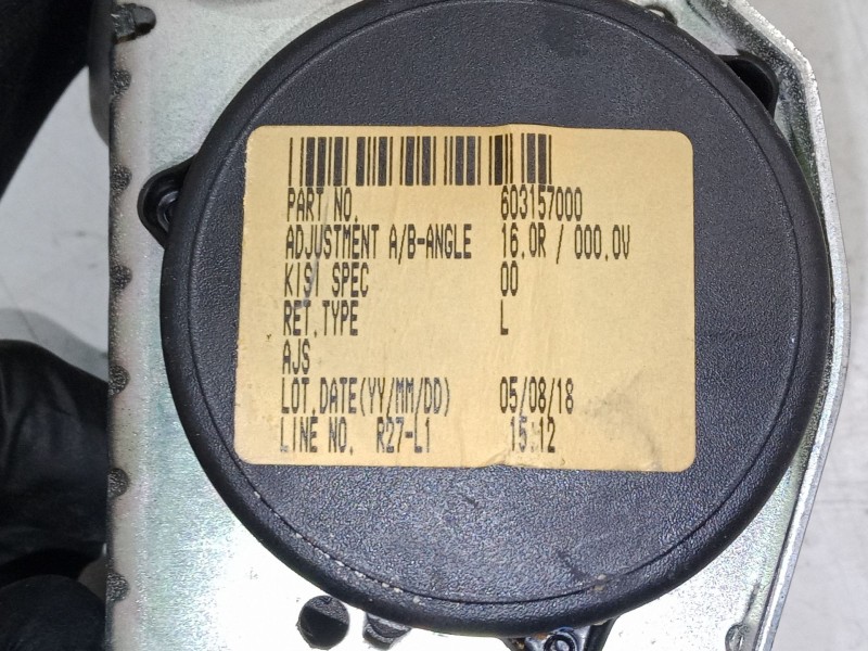 Recambio de cinturon seguridad delantero derecho para mazda 3 sedán (bk) 1.6 di turbo (bk12y) referencia OEM IAM   