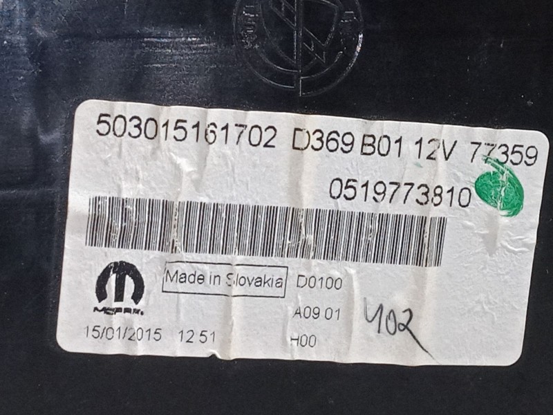 Recambio de cuadro instrumentos para fiat doblo cargo (263_) 1.3 d multijet referencia OEM IAM 503015161702  