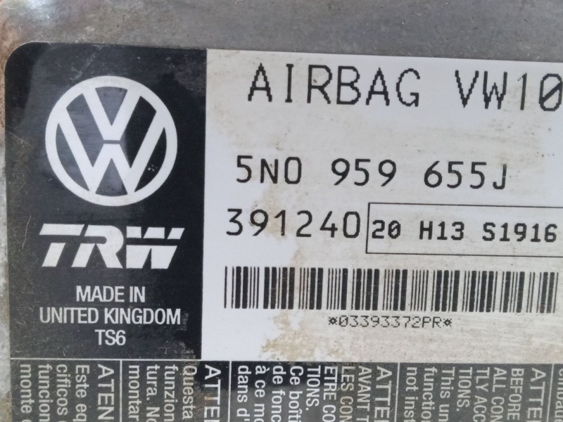 Recambio de centralita airbag para volkswagen tiguan (5n_) 2.0 tdi referencia OEM IAM 5N0959655J  