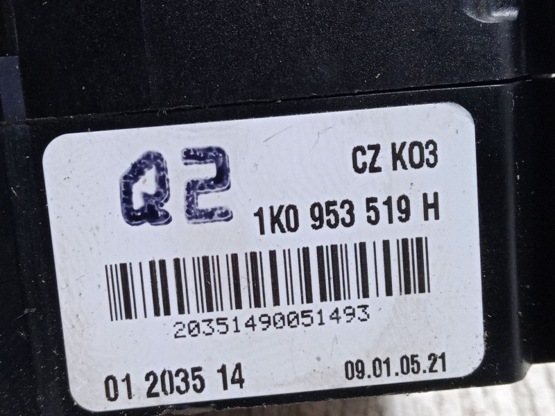 Recambio de mando limpiaparabrisas para volkswagen tiguan (5n_) 2.0 tdi referencia OEM IAM 1K0953519H  