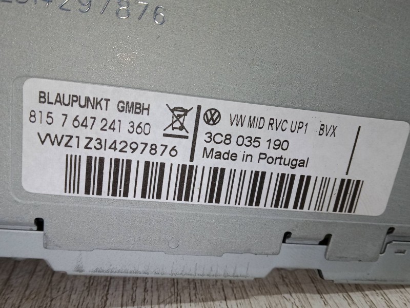 Recambio de pantalla multifuncion para volkswagen tiguan (5n_) 2.0 tdi referencia OEM IAM 3C8035190  