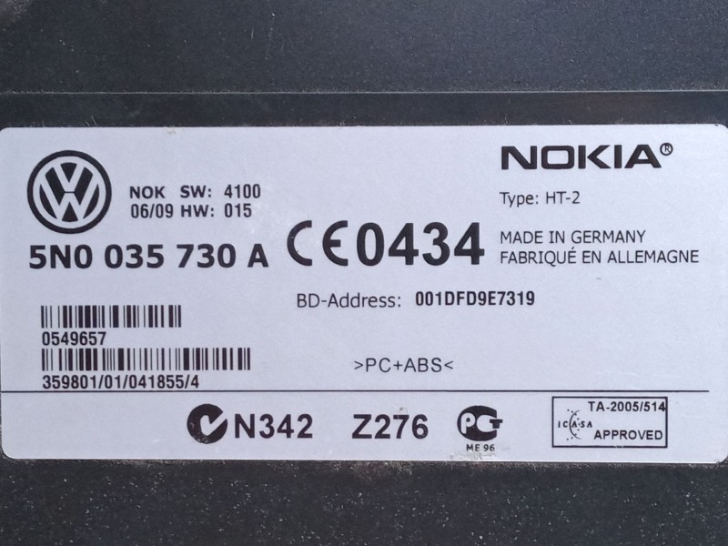 Recambio de centralita audio para volkswagen tiguan (5n_) 2.0 tdi referencia OEM IAM 5n0035730a  